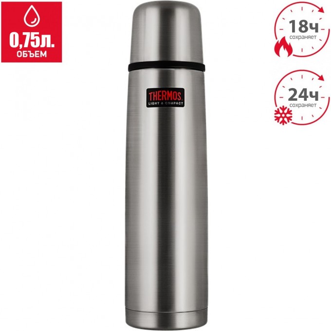 Термос для напитков THERMOS FBB-750 GR0.75L со стальной колбой 562395 Термос для напитков THERMOS FBB-750 GR0.75L со стальной колбой 562395