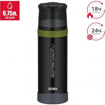 Термос для напитков THERMOS FFX-751 MTBK 0,75 L нержавеющая сталь Термос для напитков THERMOS FFX-751 MTBK 0,75 L нержавеющая сталь