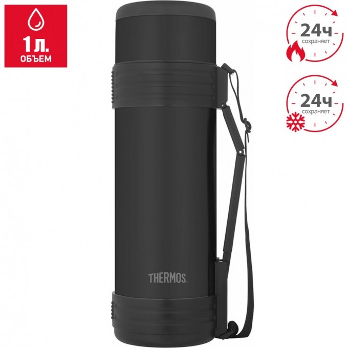 Термос для напитков THERMOS NCD-1000 BK 1L нержавеющая сталь 562371 Термос для напитков THERMOS NCD-1000 BK 1L нержавеющая сталь 562371