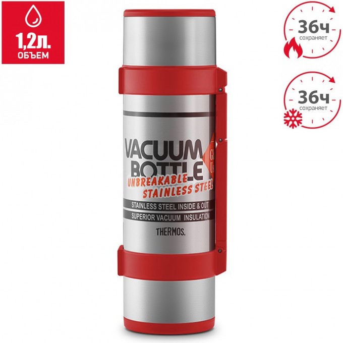 Термос THERMOS NCB-12B ROCKET BOTTLE 1.2л. красный 589774 Термос THERMOS NCB-12B ROCKET BOTTLE 1.2л. красный 589774