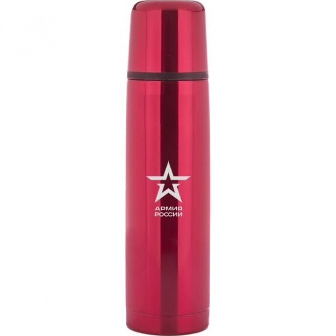 Термос для напитков THERMOS АРМИЯ РОССИИ «РАТНИК» из нержавеющей стали, 0,75 л (красный) 561107 Термос для напитков THERMOS АРМИЯ РОССИИ «РАТНИК» из нержавеющей стали, 0,75 л (красный) 561107
