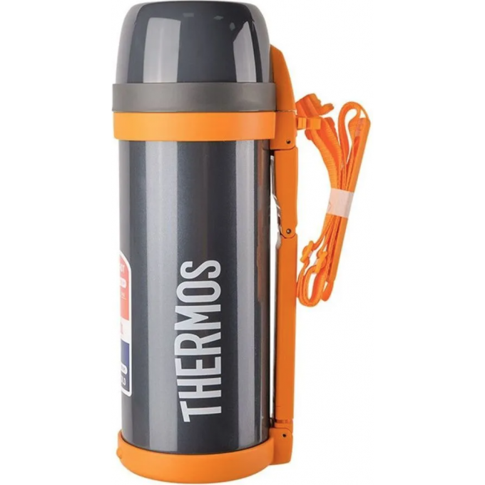 Термос THERMOS FDH STAINLESS STEEL VACUUM FLASK 2л. серый/оранжевый 387769 Термос THERMOS FDH STAINLESS STEEL VACUUM FLASK 2л. серый/оранжевый 387769